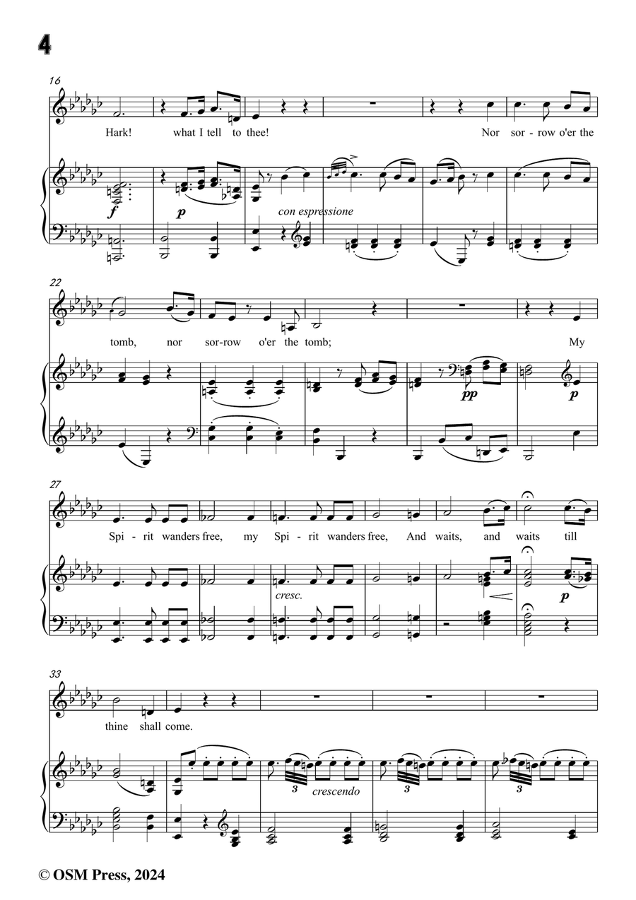 J. Haydn-The Spirit's Song,in e flat minor Piano, Vocal scores gallery preview page 4