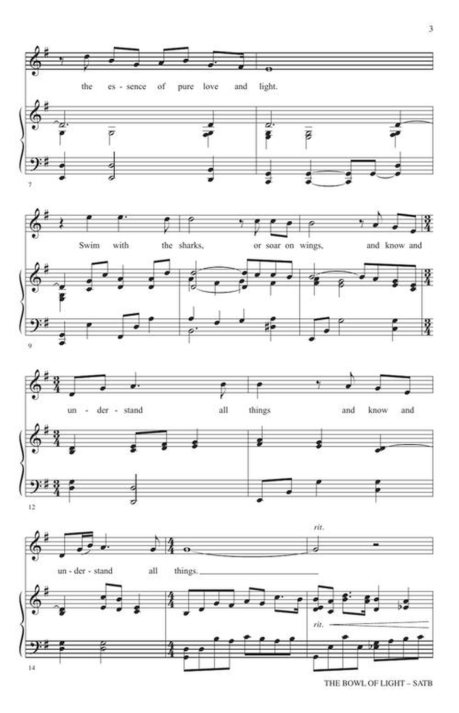 The Bowl of Light The Bowl of Light 4-Part scores gallery preview page 4