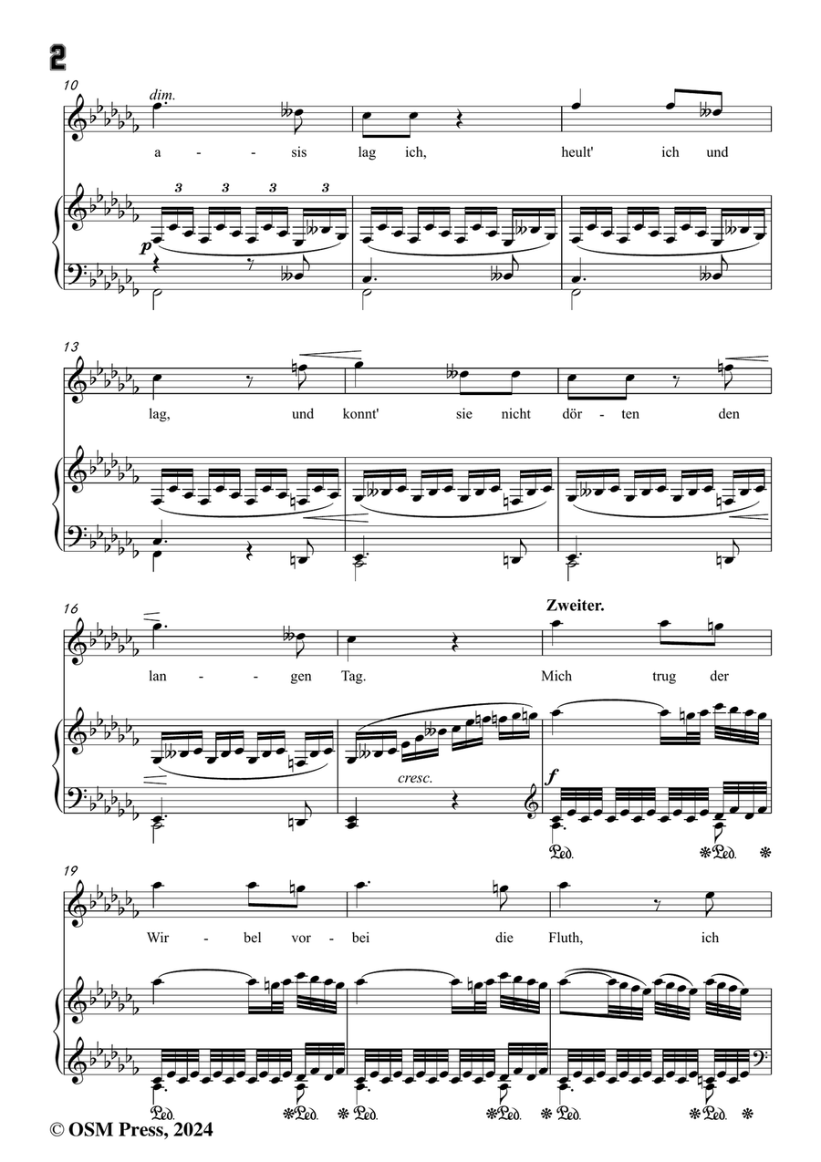 C. Loewe-Die Geister der Wüste,in a flat minor Piano, Vocal scores gallery preview page 4