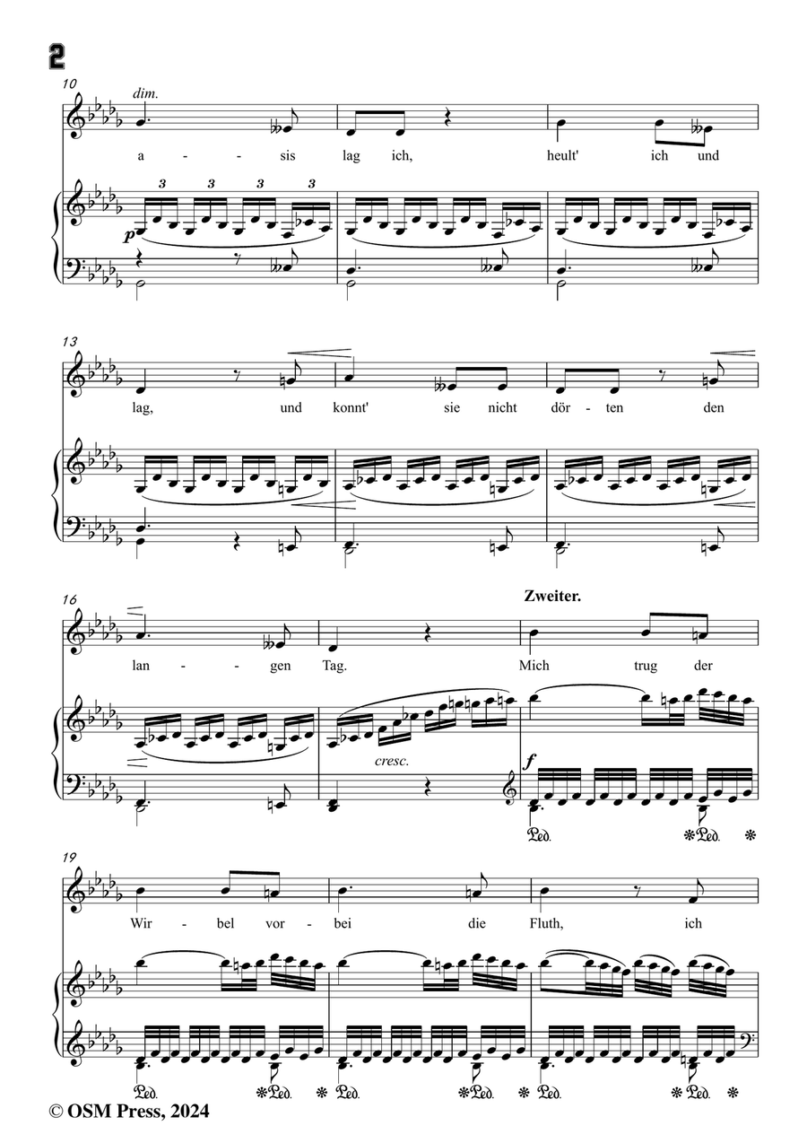 C. Loewe-Die Geister der Wüste,in b flat minor Piano, Vocal scores gallery preview page 4