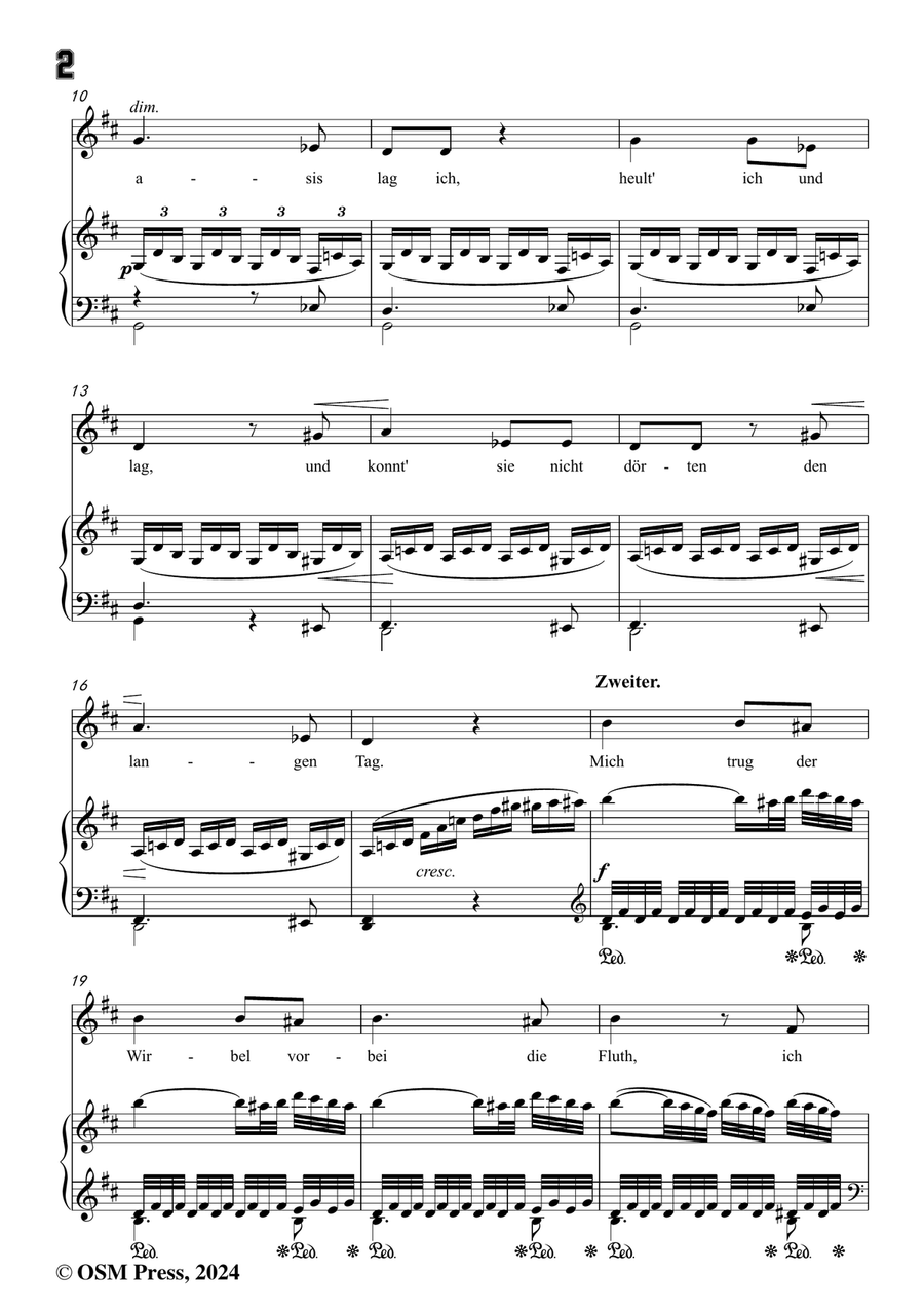 C. Loewe-Die Geister der Wüste,in b minor Piano, Vocal scores gallery preview page 4