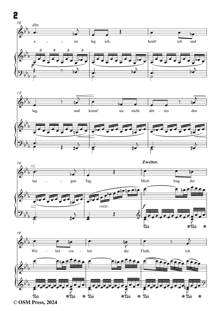 C. Loewe-Die Geister der Wüste,in c minor Piano, Vocal scores gallery preview page 4