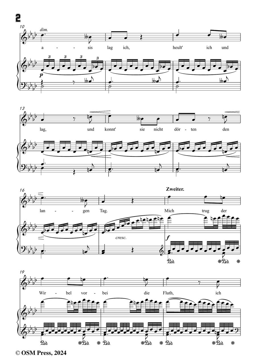 C. Loewe-Die Geister der Wüste,in f minor Piano, Vocal scores gallery preview page 4