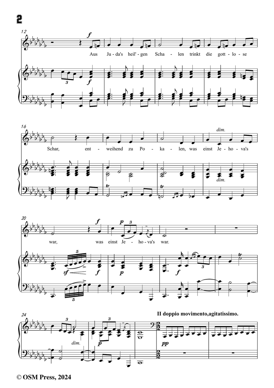 C. Loewe-Belsazar's Gesicht,in a flat minor Piano, Vocal scores gallery preview page 4