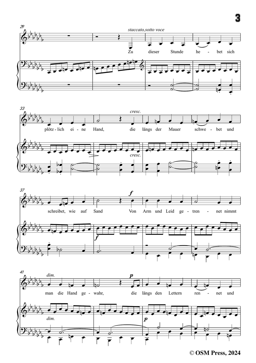 C. Loewe-Belsazar's Gesicht,in a flat minor Piano, Vocal scores gallery preview page 5