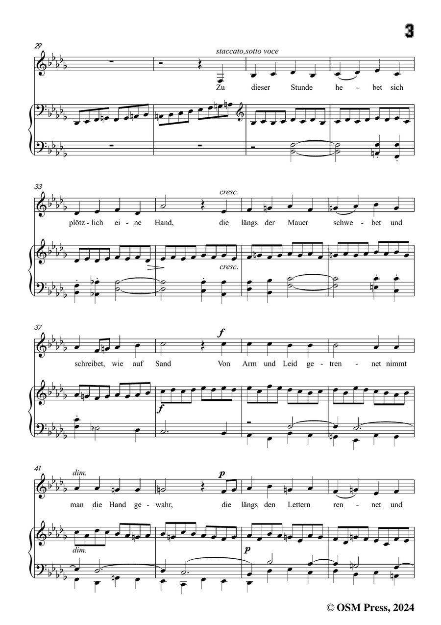 C. Loewe-Belsazar's Gesicht,in b flat minor Piano, Vocal scores gallery preview page 5