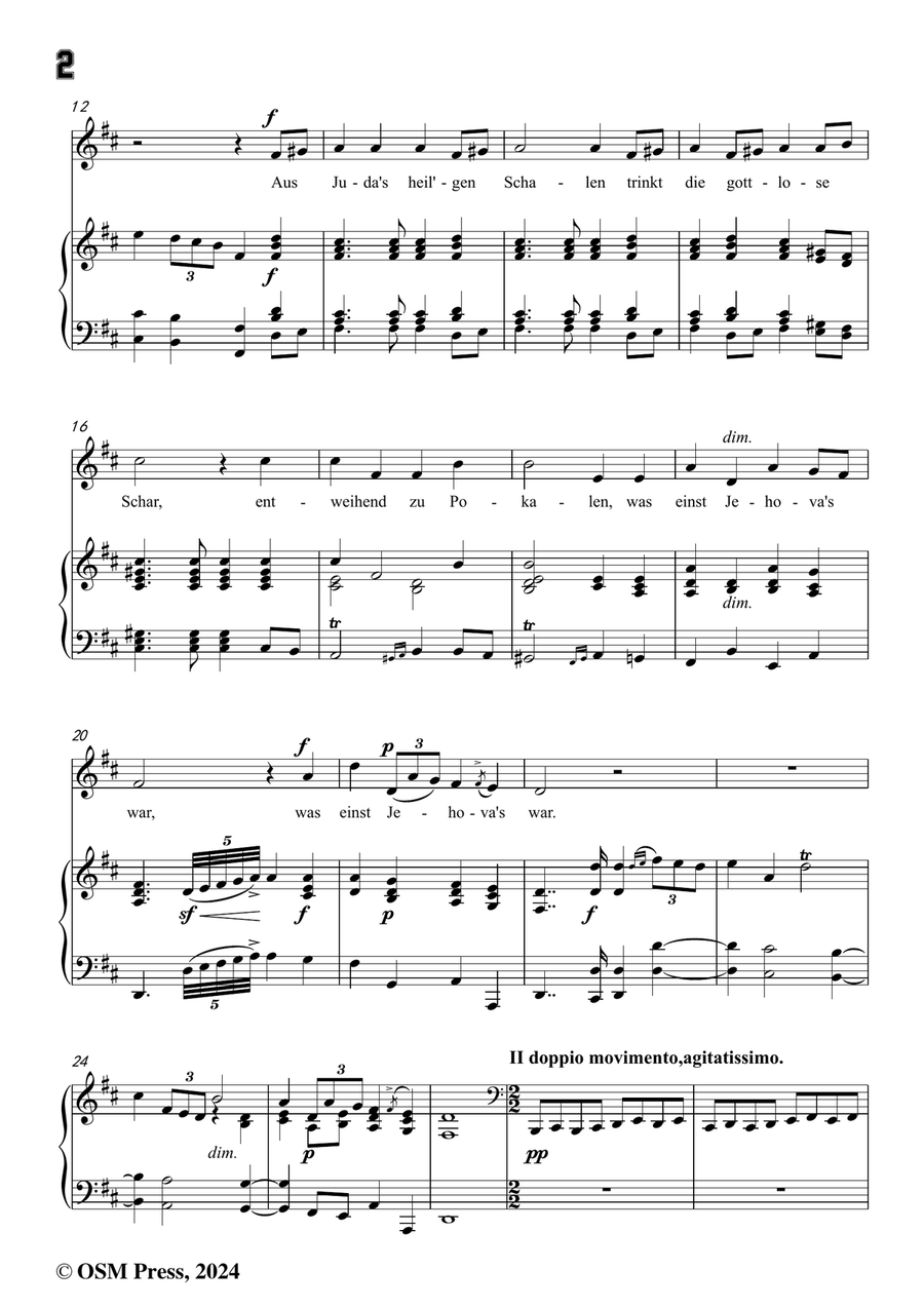 C. Loewe-Belsazar's Gesicht,in b minor Piano, Vocal scores gallery preview page 4