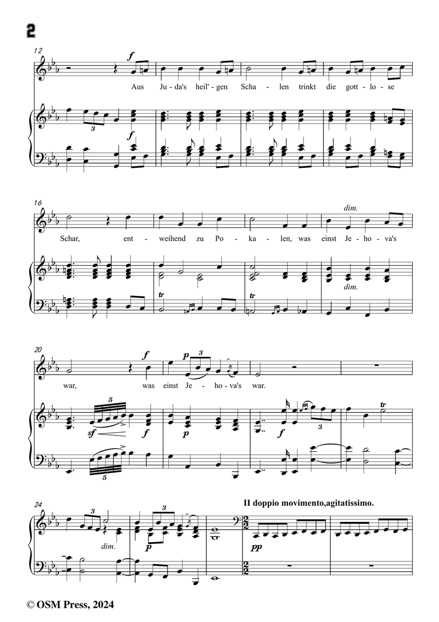C. Loewe-Belsazar's Gesicht,in c minor Piano, Vocal scores gallery preview page 4