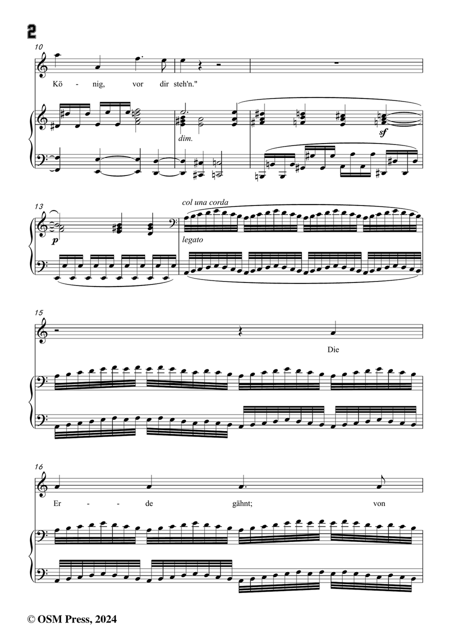 C. Loewe-Saul und Samuel,in a minor Piano, Vocal scores gallery preview page 4