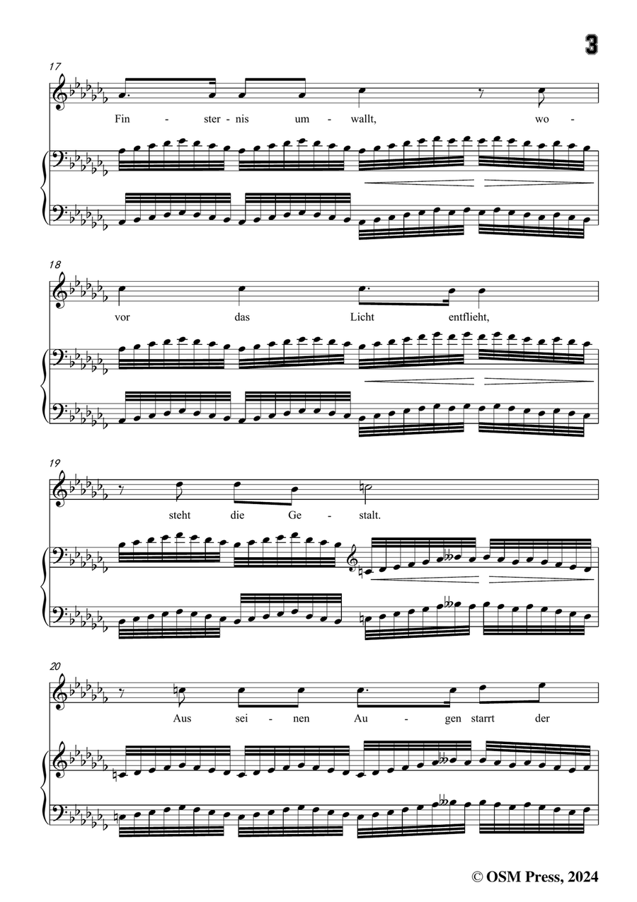 C. Loewe-Saul und Samuel,in a flat minor Piano, Vocal scores gallery preview page 5