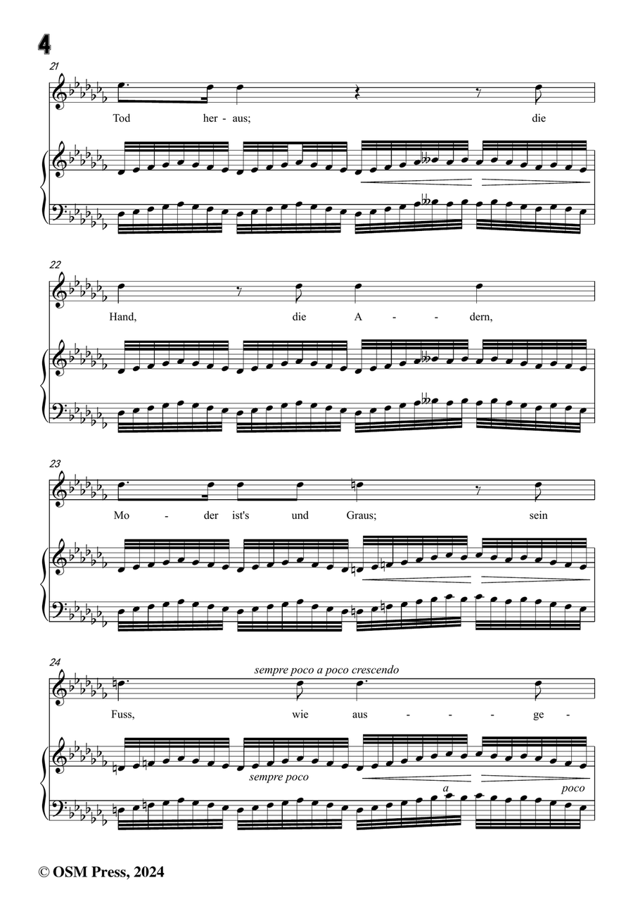 C. Loewe-Saul und Samuel,in a flat minor Piano, Vocal scores gallery preview page 6