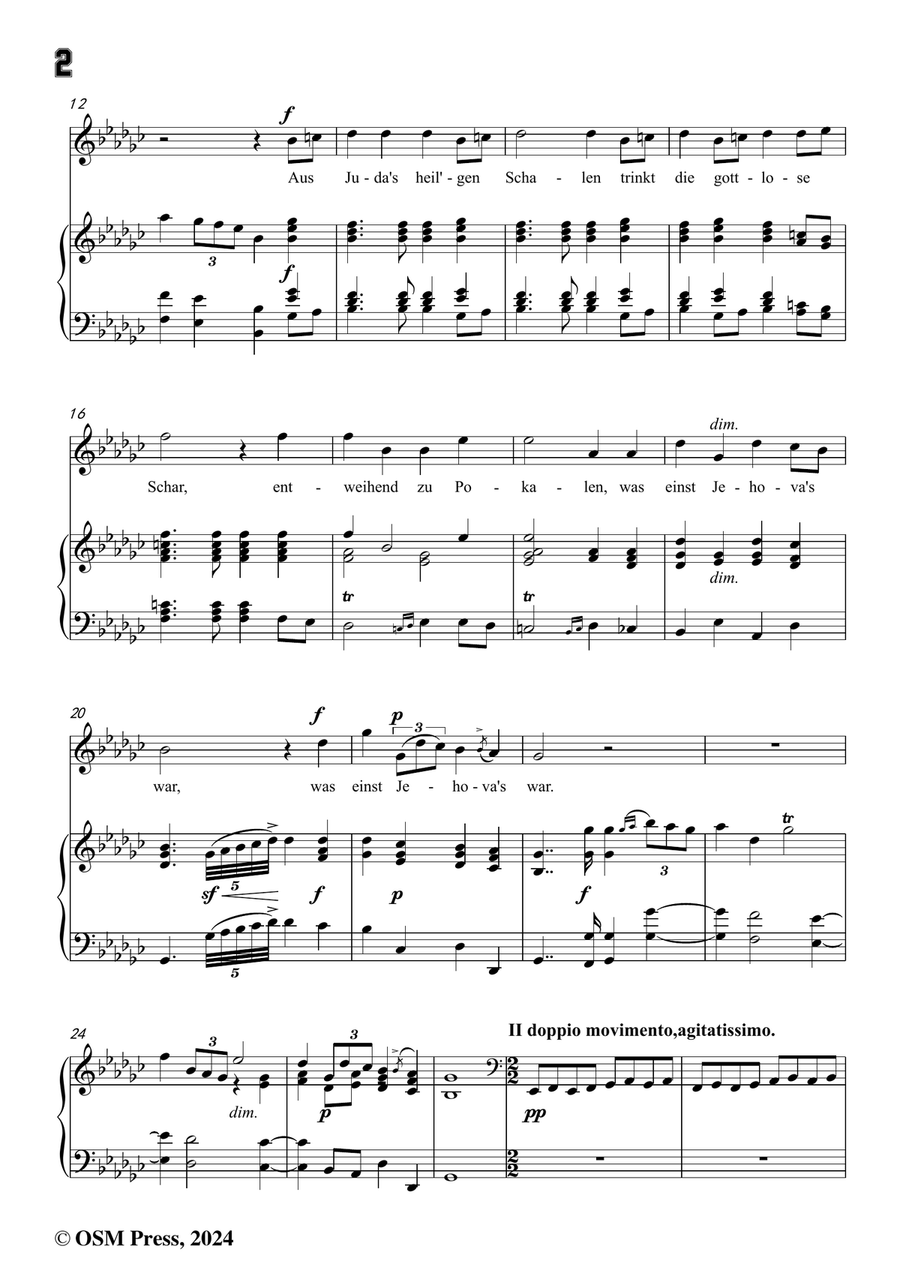 C. Loewe-Belsazar's Gesicht,in e flat minor Piano, Vocal scores gallery preview page 4