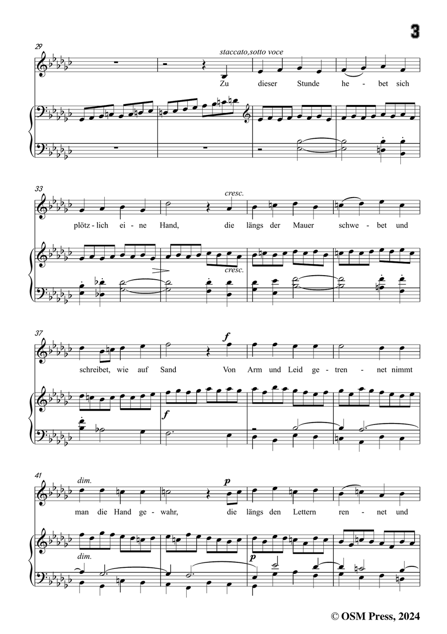 C. Loewe-Belsazar's Gesicht,in e flat minor Piano, Vocal scores gallery preview page 5