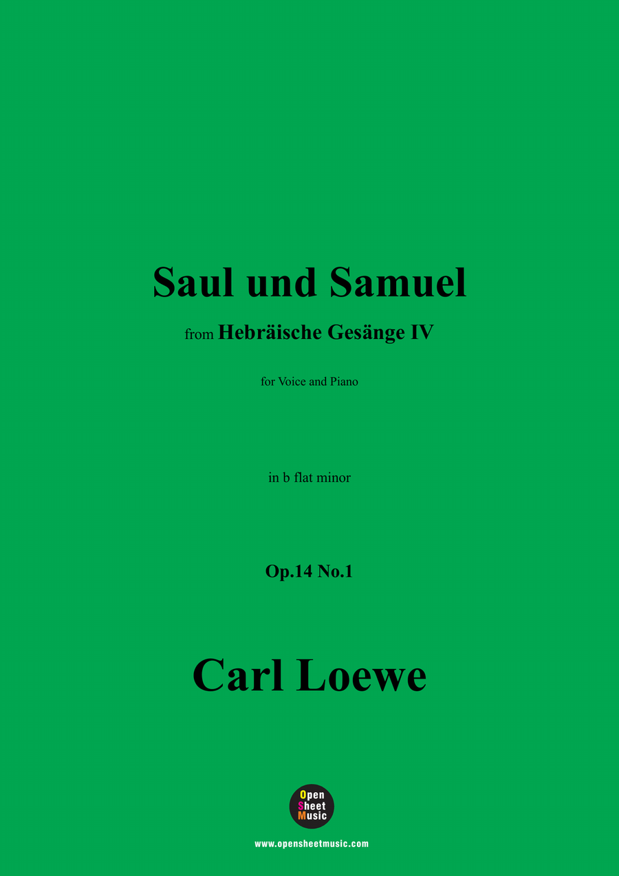 C. Loewe-Saul und Samuel,in b flat minor Piano, Vocal scores gallery preview page 1