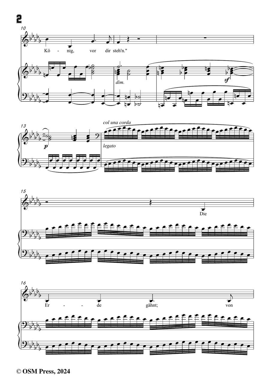 C. Loewe-Saul und Samuel,in b flat minor Piano, Vocal scores gallery preview page 4