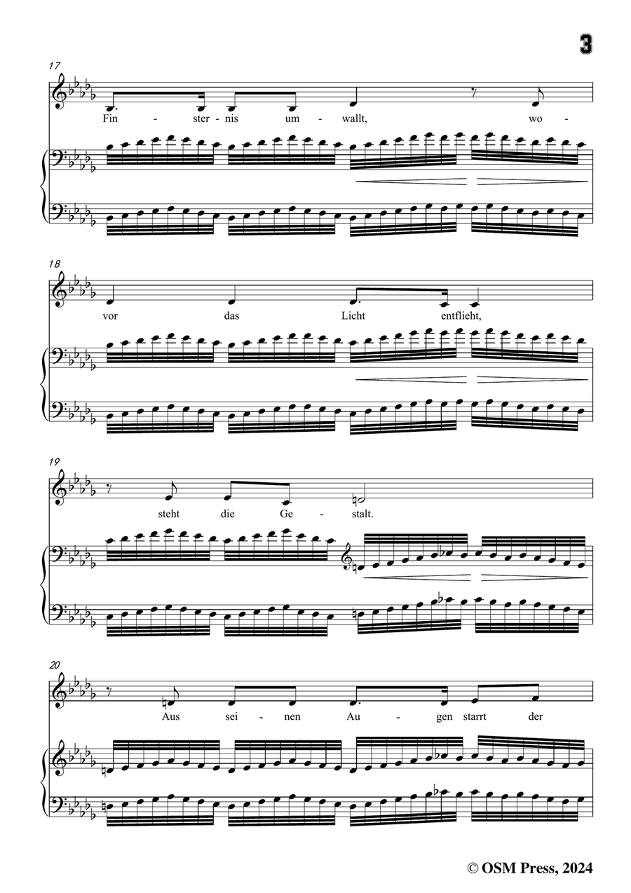 C. Loewe-Saul und Samuel,in b flat minor Piano, Vocal scores gallery preview page 5