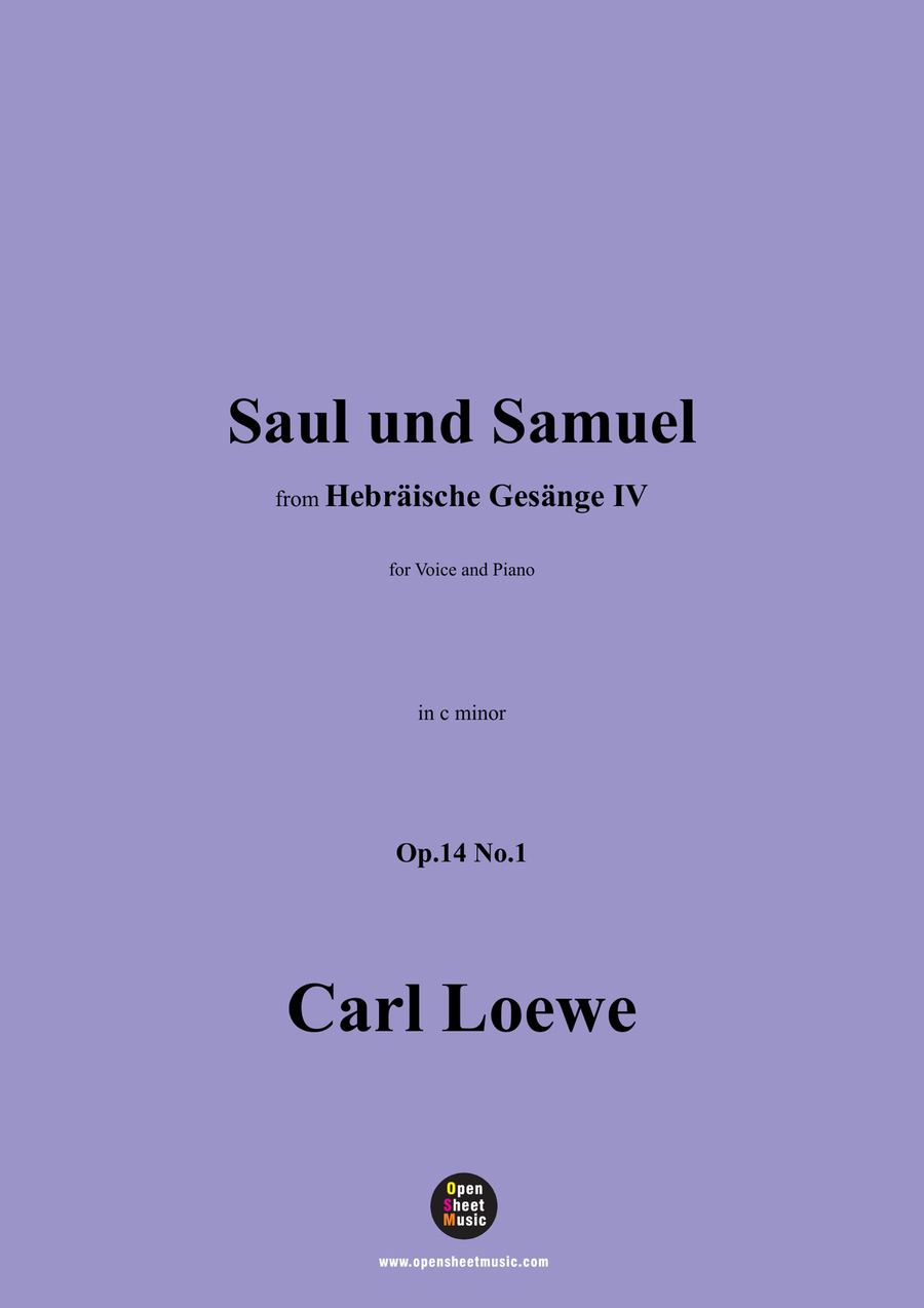 C. Loewe-Saul und Samuel,in c minor Piano, Vocal scores gallery preview page 1