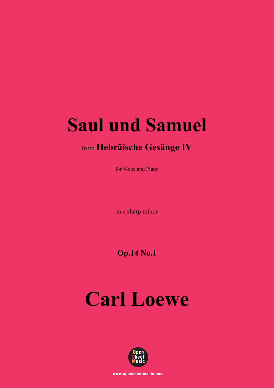 C. Loewe-Saul und Samuel,in c sharp minor Piano, Vocal scores gallery preview page 1