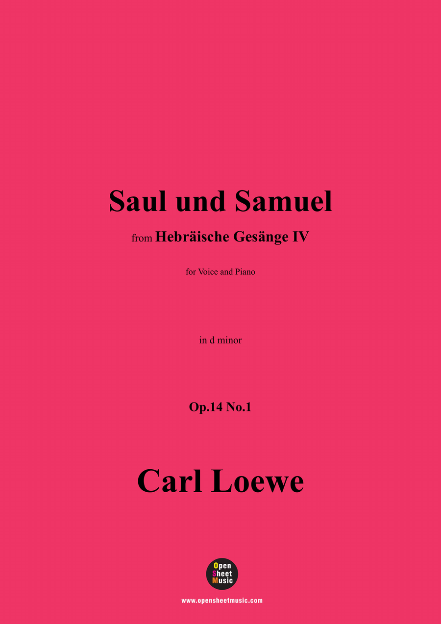 C. Loewe-Saul und Samuel,in d minor Piano, Vocal scores gallery preview page 1