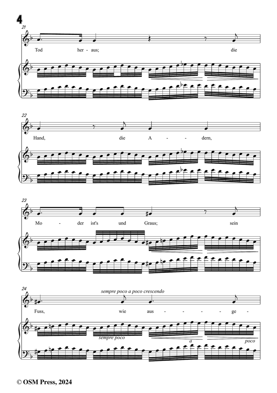 C. Loewe-Saul und Samuel,in d minor Piano, Vocal scores gallery preview page 6