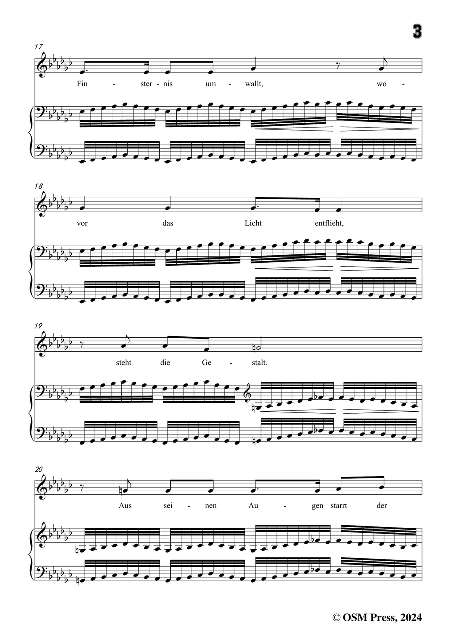 C. Loewe-Saul und Samuel,in e flat minor Piano, Vocal scores gallery preview page 5