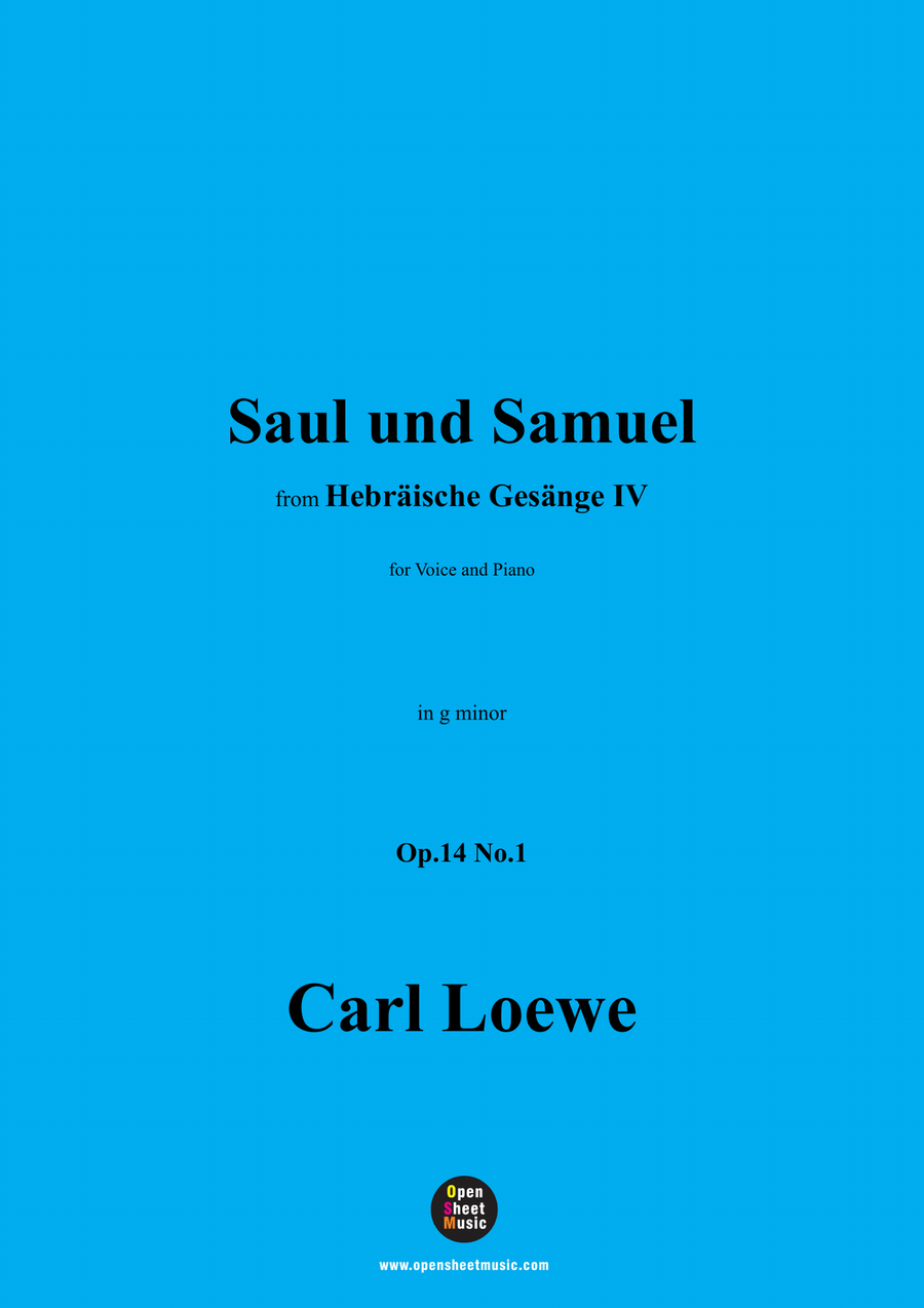 C. Loewe-Saul und Samuel,in g minor Piano, Vocal scores gallery preview page 1
