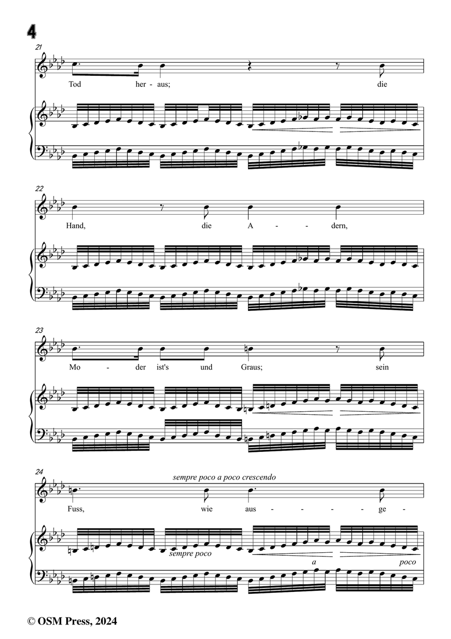 C. Loewe-Saul und Samuel,in f minor Piano, Vocal scores gallery preview page 6