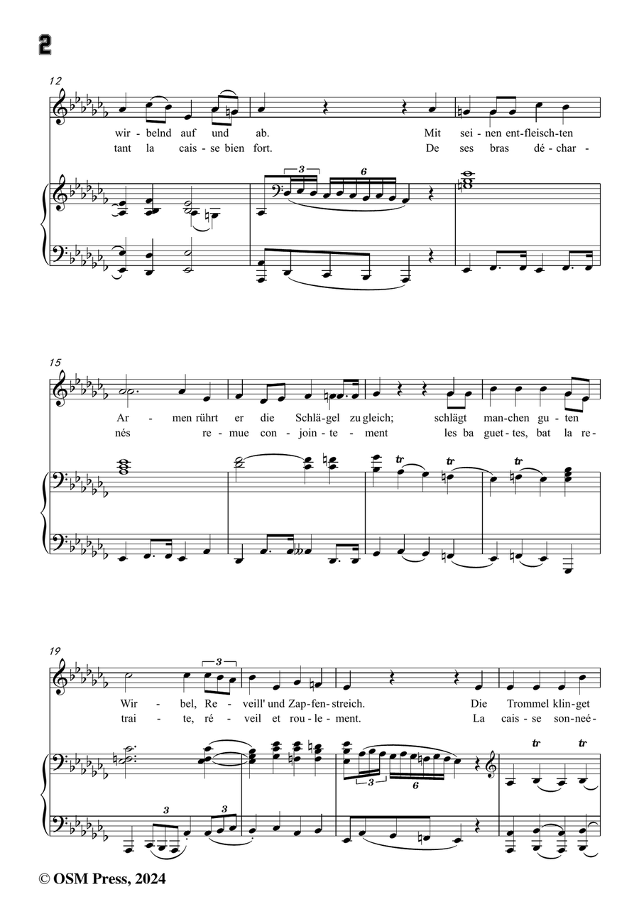 C. Loewe-Die nächtliche Heerschau,in a flat minor Piano, Vocal scores gallery preview page 4