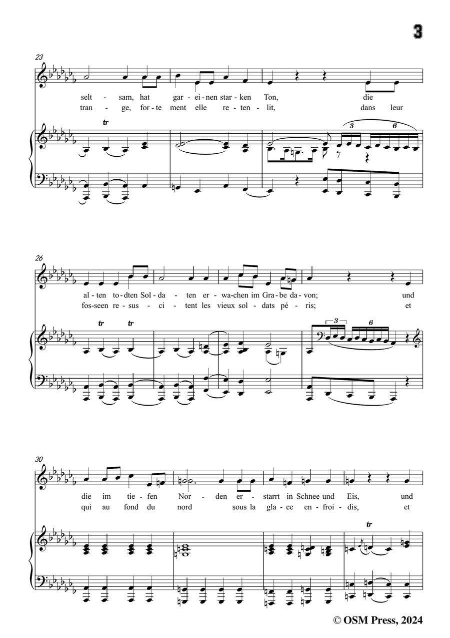 C. Loewe-Die nächtliche Heerschau,in a flat minor Piano, Vocal scores gallery preview page 5