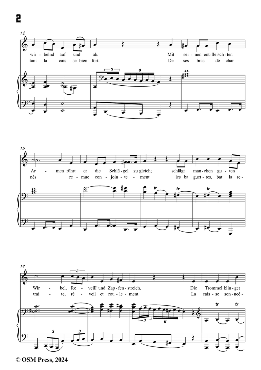 C. Loewe-Die nächtliche Heerschau,in a minor Piano, Vocal scores gallery preview page 4