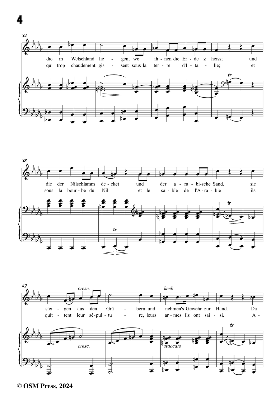 C. Loewe-Die nächtliche Heerschau,in b flat minor Piano, Vocal scores gallery preview page 6