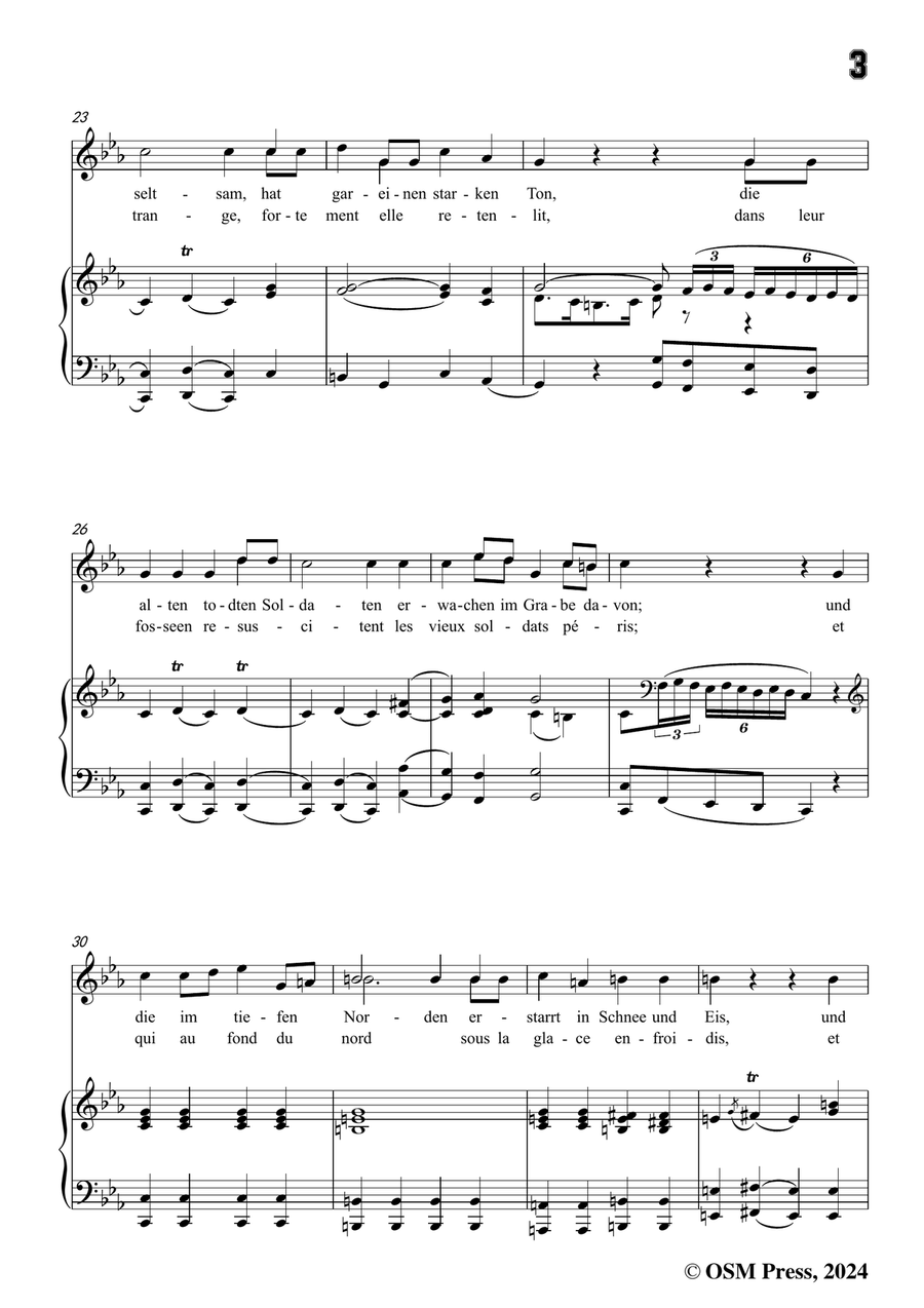 C. Loewe-Die nächtliche Heerschau,in c minor Piano, Vocal scores gallery preview page 5