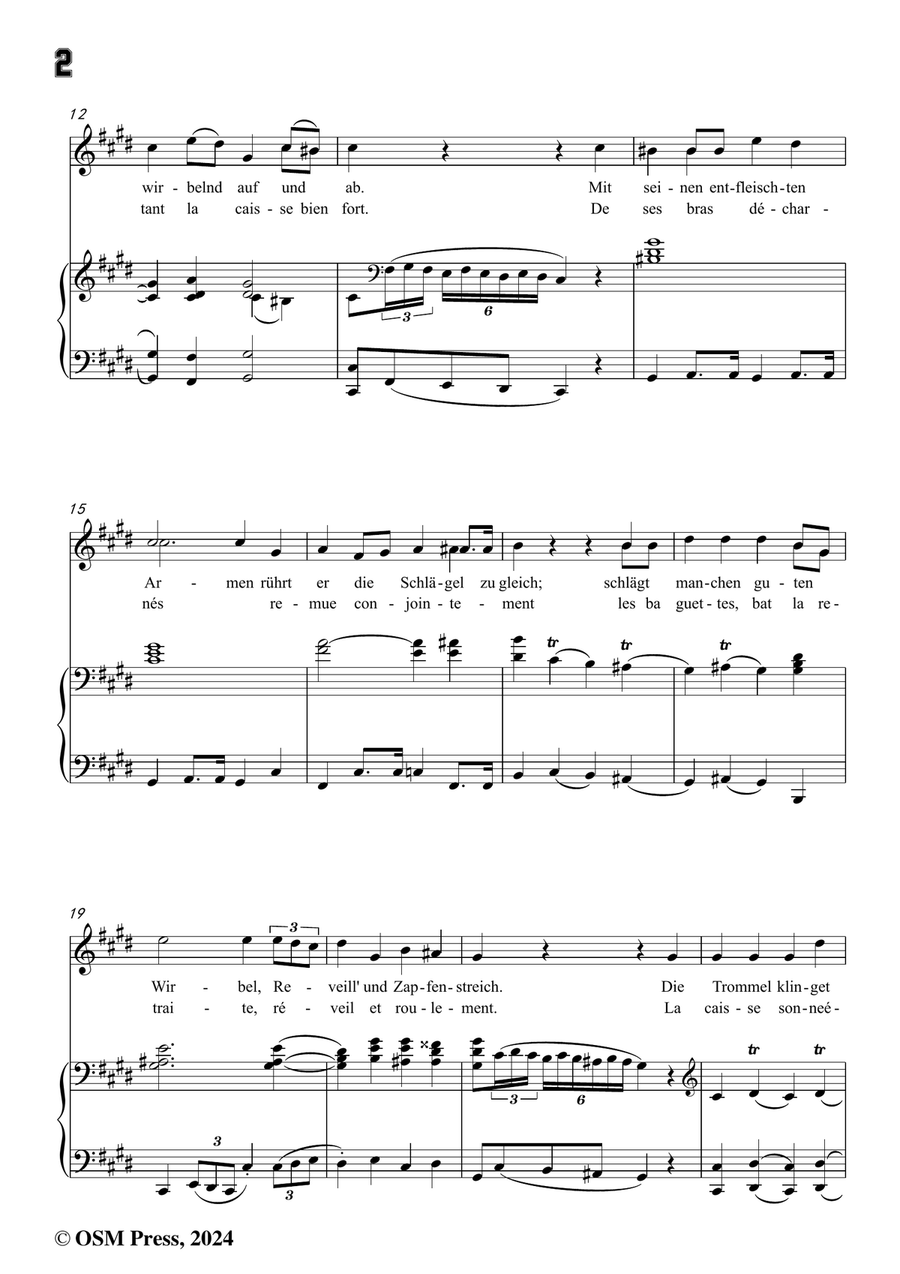 C. Loewe-Die nächtliche Heerschau,in c sharp minor Piano, Vocal scores gallery preview page 4