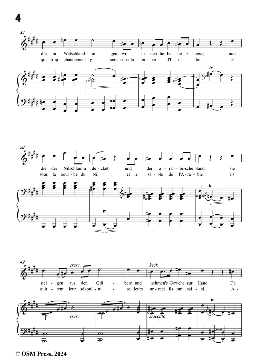 C. Loewe-Die nächtliche Heerschau,in c sharp minor Piano, Vocal scores gallery preview page 6