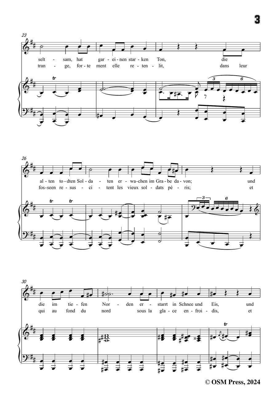 C. Loewe-Die nächtliche Heerschau,in b minor Piano, Vocal scores gallery preview page 5