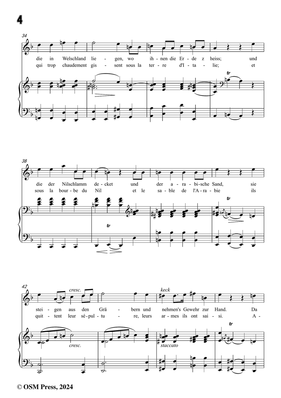 C. Loewe-Die nächtliche Heerschau,in d minor Piano, Vocal scores gallery preview page 6