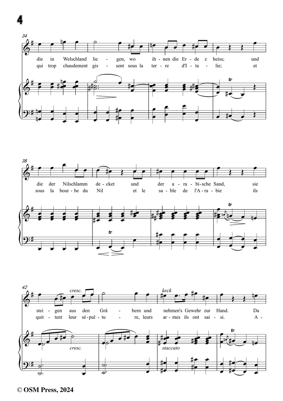 C. Loewe-Die nächtliche Heerschau,in e minor Piano, Vocal scores gallery preview page 6
