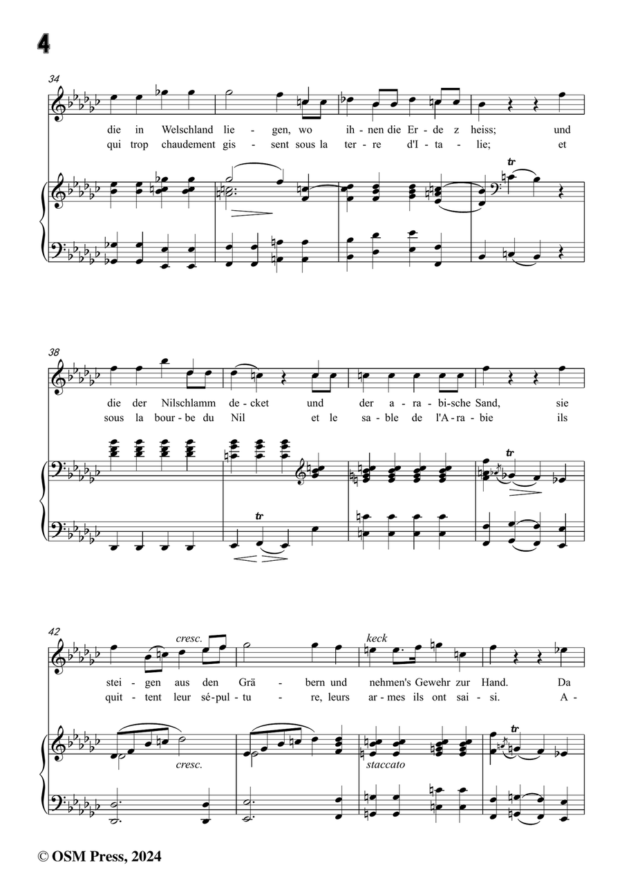 C. Loewe-Die nächtliche Heerschau,in e flat minor Piano, Vocal scores gallery preview page 6