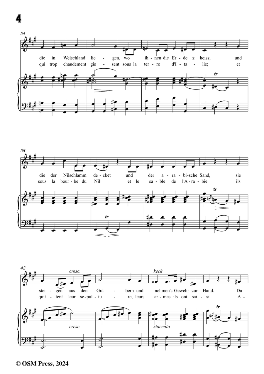 C. Loewe-Die nächtliche Heerschau,in f sharp minor Piano, Vocal scores gallery preview page 6