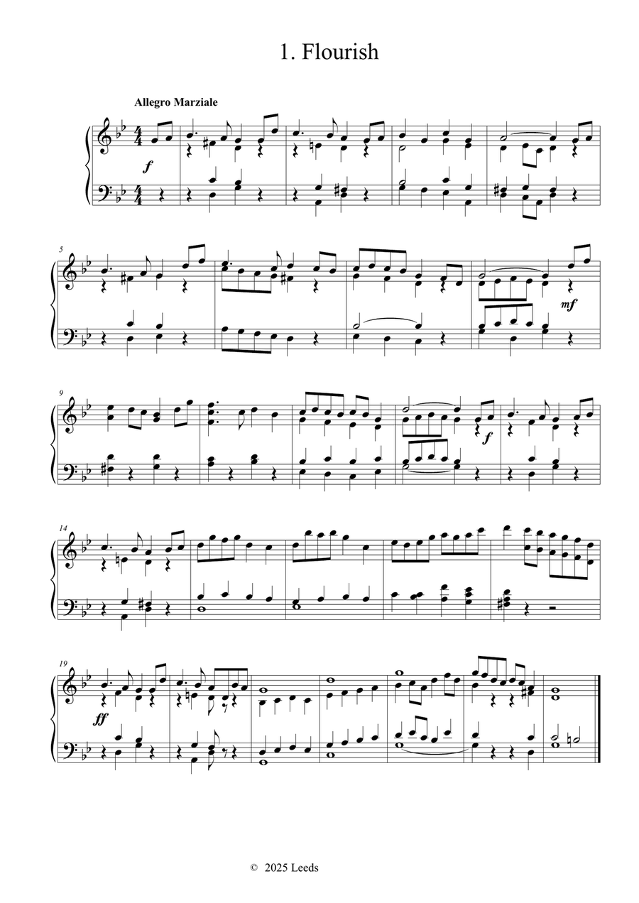 Six miniatures for manuals set 5 Organ Solo scores gallery preview page 2