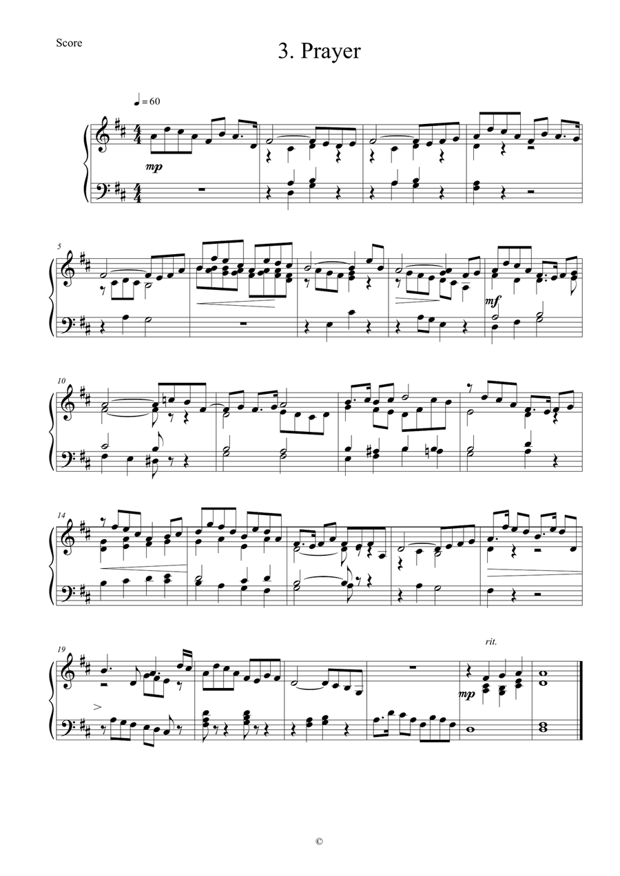 Six miniatures for manuals set 5 Organ Solo scores gallery preview page 4