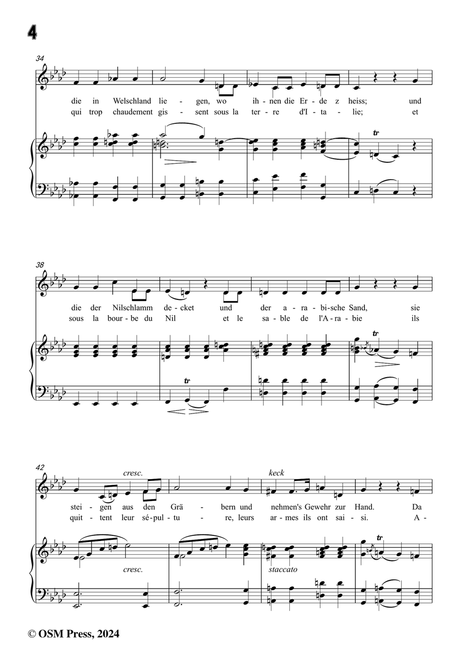 C. Loewe-Die nächtliche Heerschau,in f minor Piano, Vocal scores gallery preview page 6
