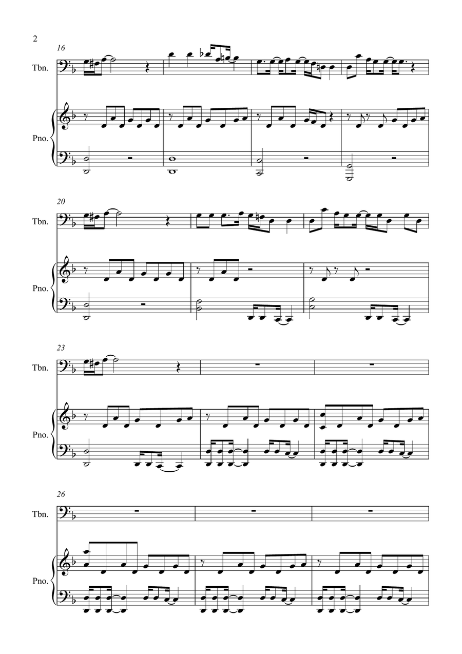 Teardrop (Theme From House) Piano scores gallery preview page 2
