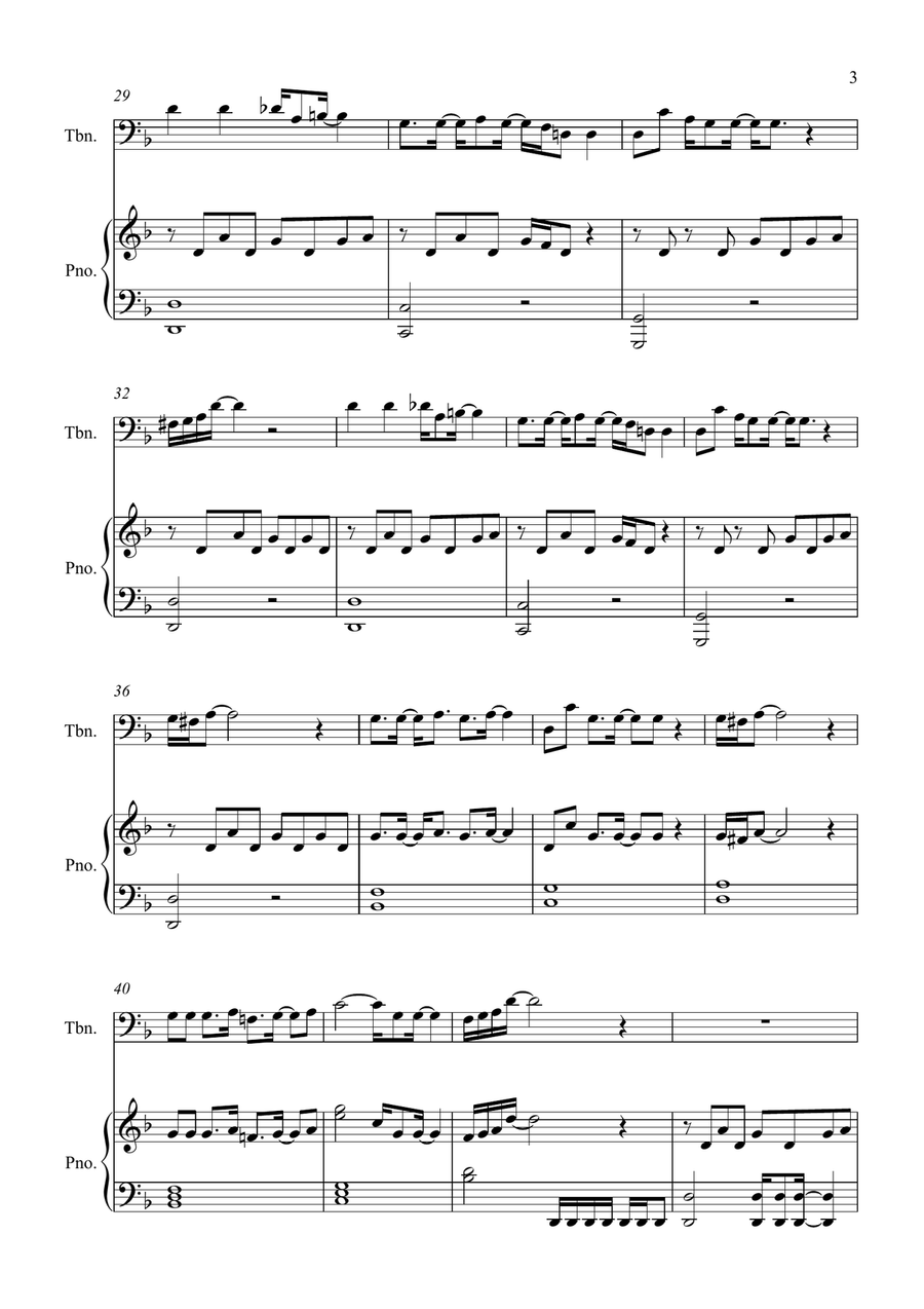 Teardrop (Theme From House) Piano scores gallery preview page 3