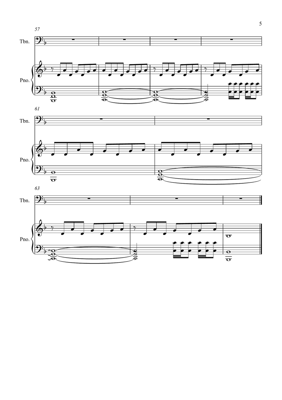 Teardrop (Theme From House) Piano scores gallery preview page 5