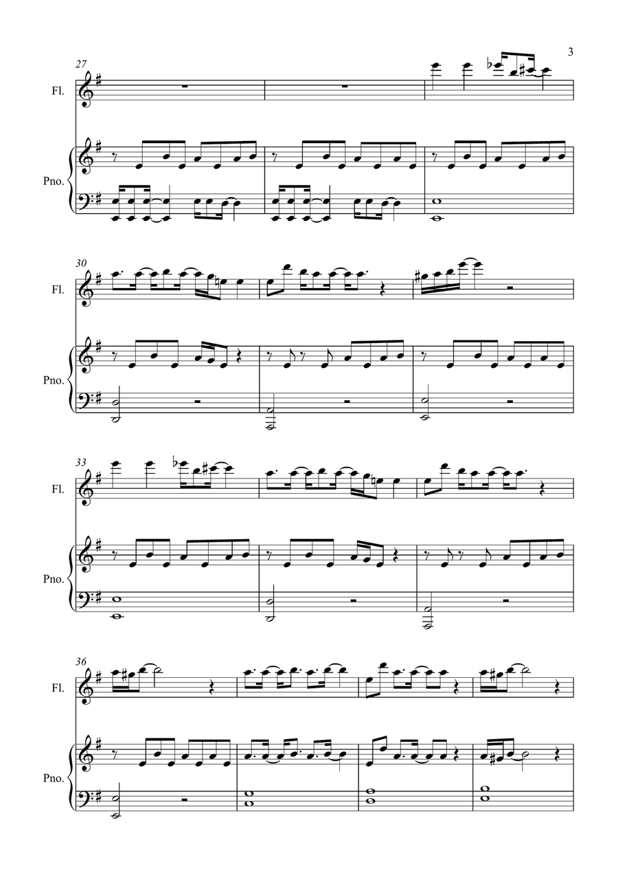 Teardrop (Theme From House) Flute Solo scores gallery preview page 3