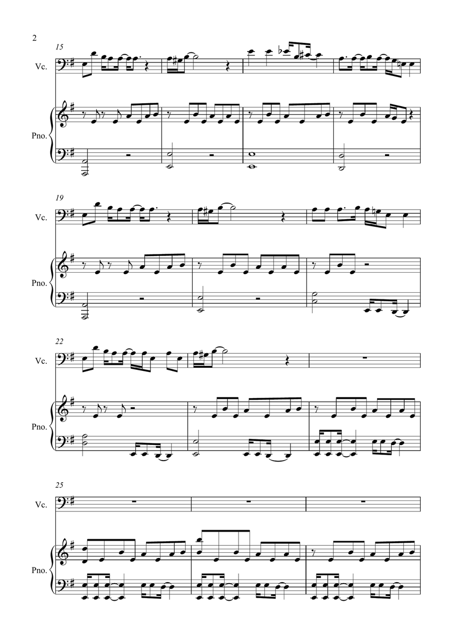 Teardrop (Theme From House) Piano scores gallery preview page 2