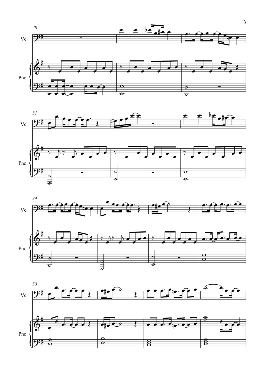 Teardrop (Theme From House) Piano scores gallery preview page 3