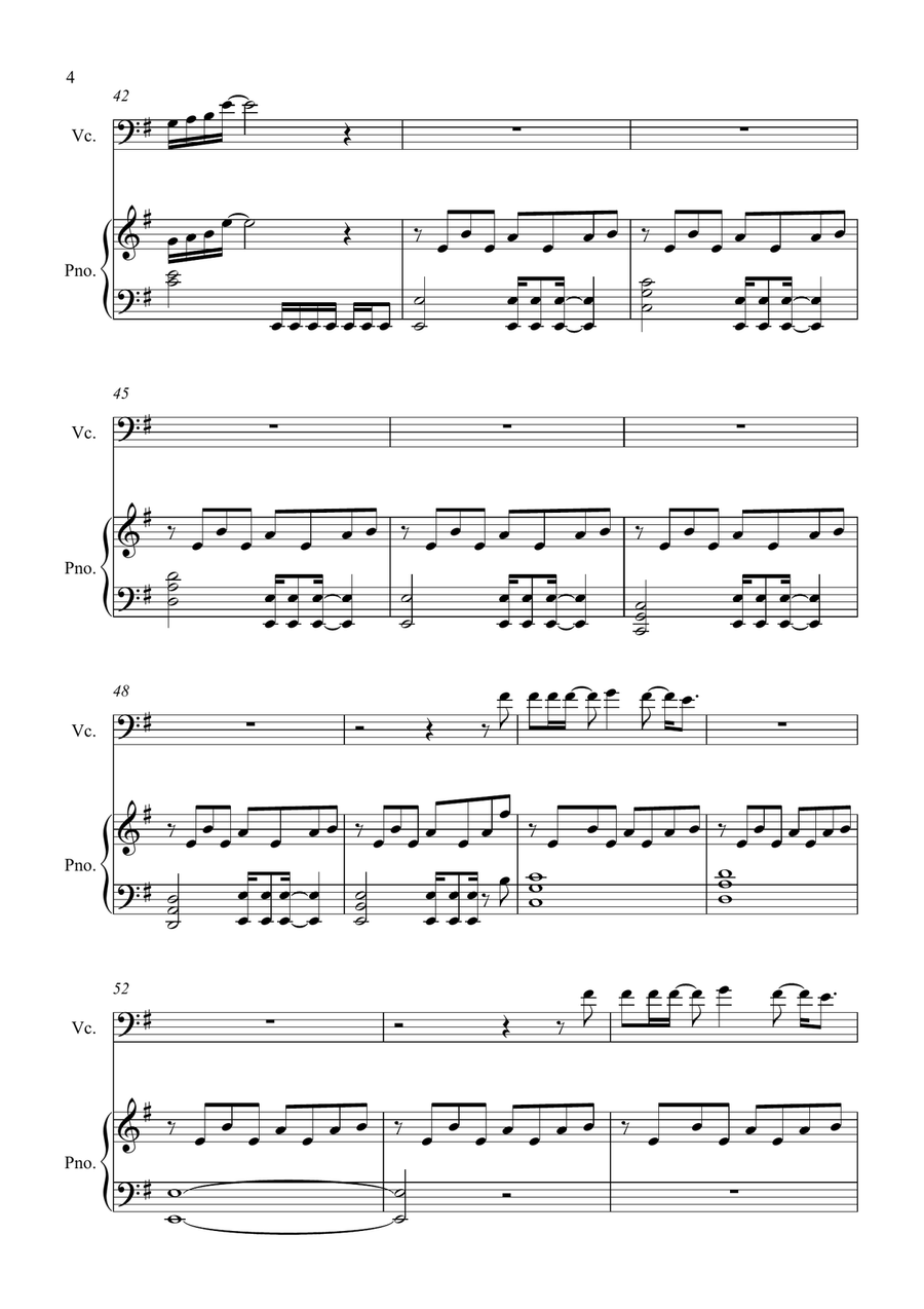 Teardrop (Theme From House) Piano scores gallery preview page 4