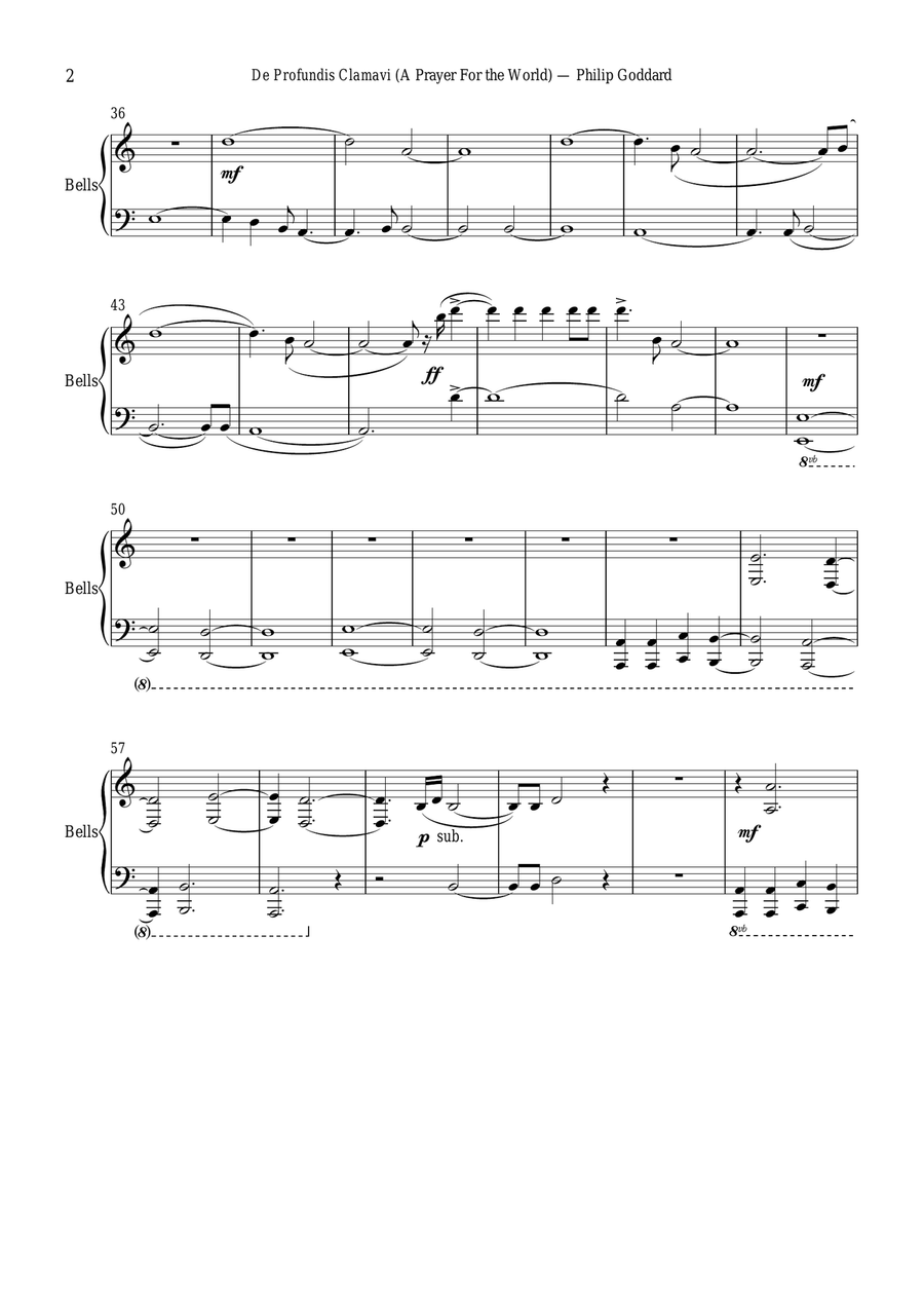 De Profundis Clamavit (A Prayer for the World) Small Ensemble scores gallery preview page 2